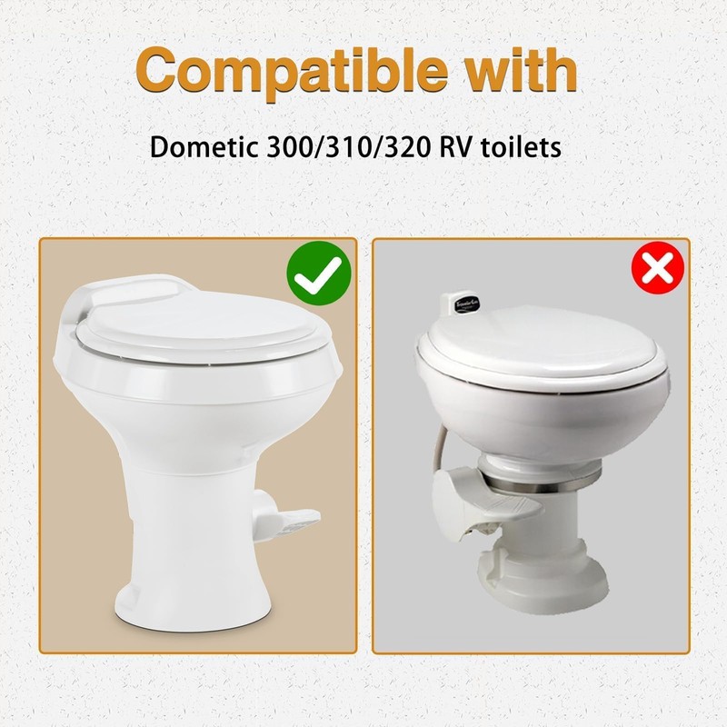KPALAG RV Toilet Flush Ball Seal and Base Seal Kit