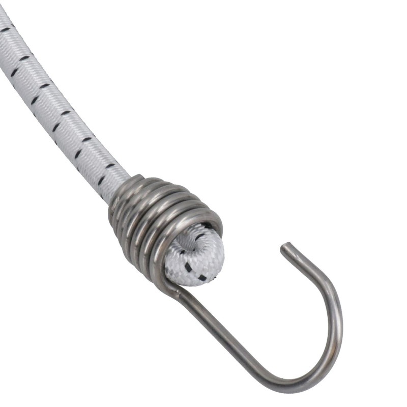 4pk 20" Bungee Rope With Stainless Steel Hooks Cords Shock