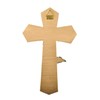 PlentifulHome This hand-carved off white resin crucifix statue is religious