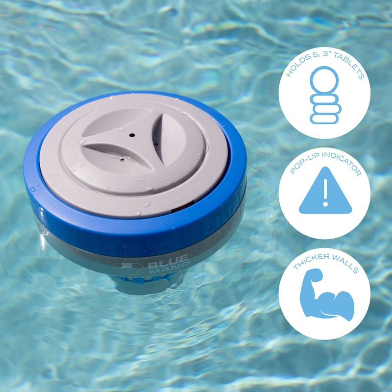 Blue Mano Chlorine Floater (V2.0 Upgraded) for 3 inch Tabs