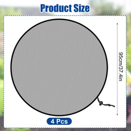 Realjoy Rain Butt Net, Pack of 4, High-Quality Rain Butt Cover, Adjustable Rain Butt Net, Weatherproof Mosquito Protection, Rain Butt Cover, Protection Against Leaves and Mosquitoes (95 cm)