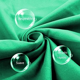 DQST Toalla Microfibra Secado Rpido 2 Pack, Toalla de Viaje Ligera y Portatil, Toalla Deportiva para Playa, Natacin, Yoga, Gimnasio, Camping,...      