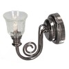 1:12 Dollhouse Wall Lamp LED Warm Lighting Vintage Look Metal