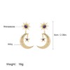 Gilieyer Earrings Star Moon Bohemian Earrings for Women Long Asymmetric