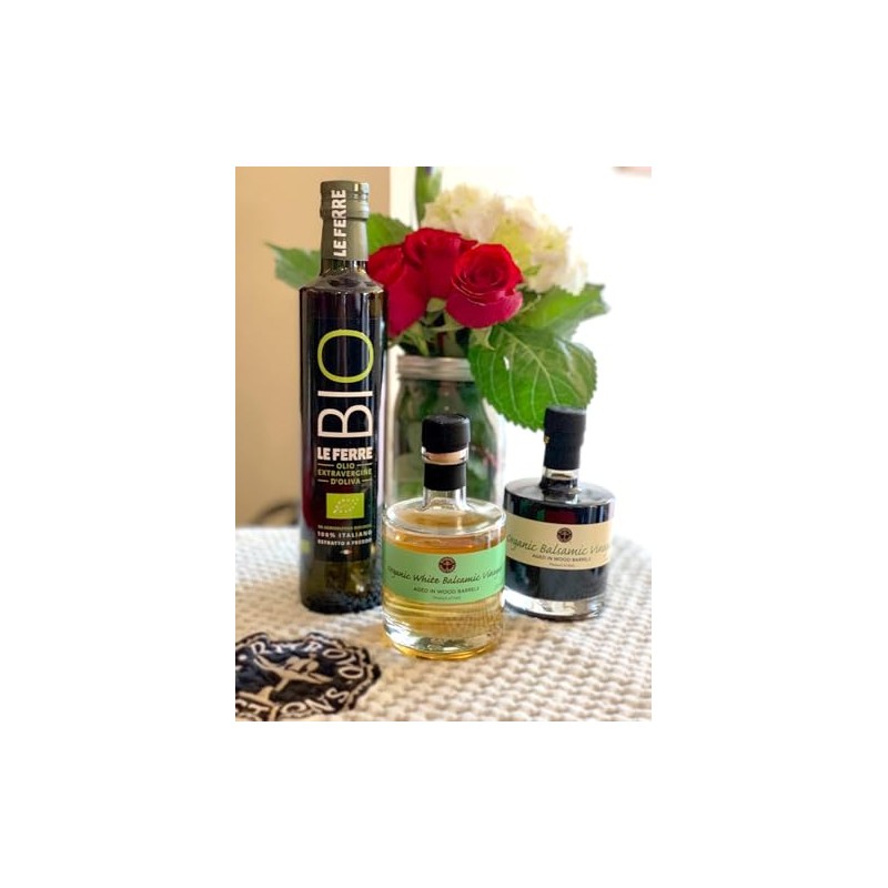 RITROVO Organic White Balsamic Vinegar, 8.45 oz.