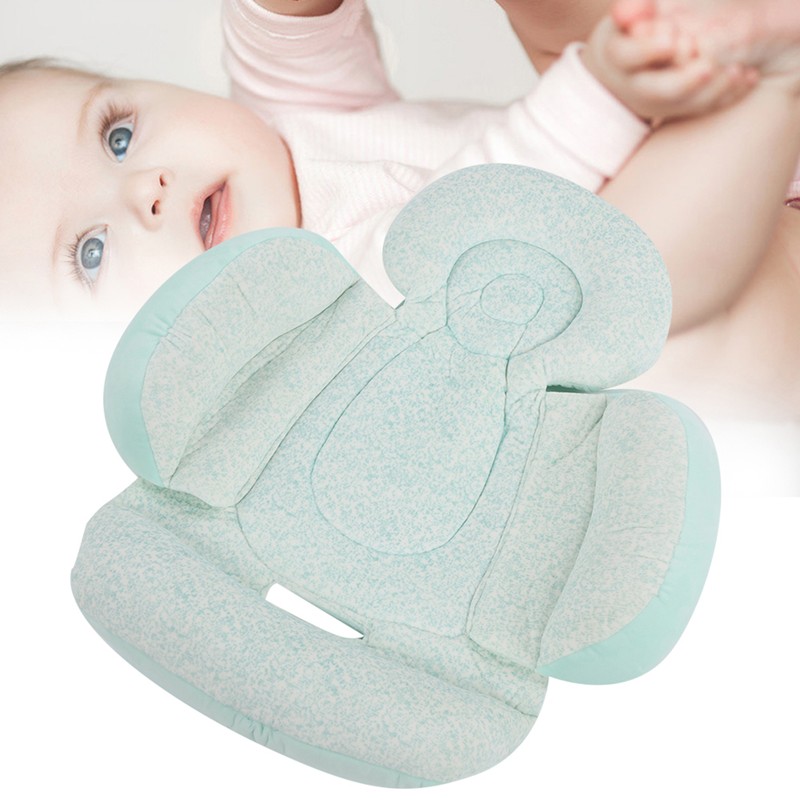 Baby Head Body Support Pillow Double Sided Newborn Stroller Pad