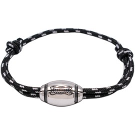 Ernestine - Bracciale rugby - misura regolabile, regalo festa del papà papi - giocatori di rugby, con pallone da rugby - bracciale rugby XV di Francia per uomo - regali uomo papi - rugbyman, Grande