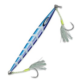 JYG PRO FISHING. Fishing Jig. Saltwater Fishing Lures. Deep sea Fishing jigs. Slow Pitch Jigging. Vertical Fishing Jigs. Tuna Fishing Gear. Stryke Collection Blue (Rigged), 140G