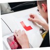 ABOOFAN 4pcs Car Magnets Red Learner Driver Signs Easy Stick
