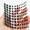 083 Rhinestone Sticker (Deco Sticker) Jewelry Type 4~9mm【Black】