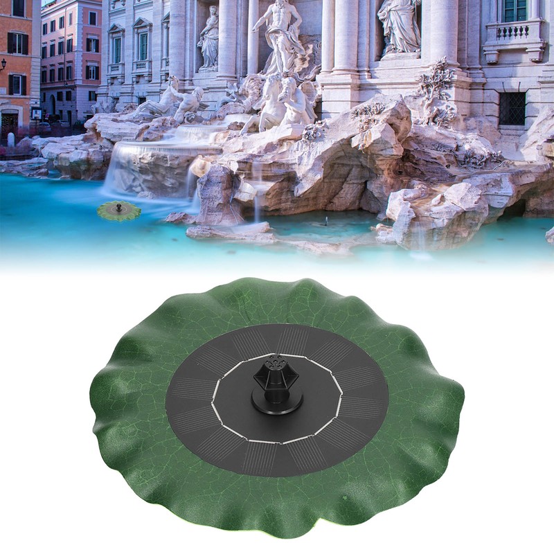 Lotus Leaf Floating Fountain Low Water Protection ABS Floating Solar