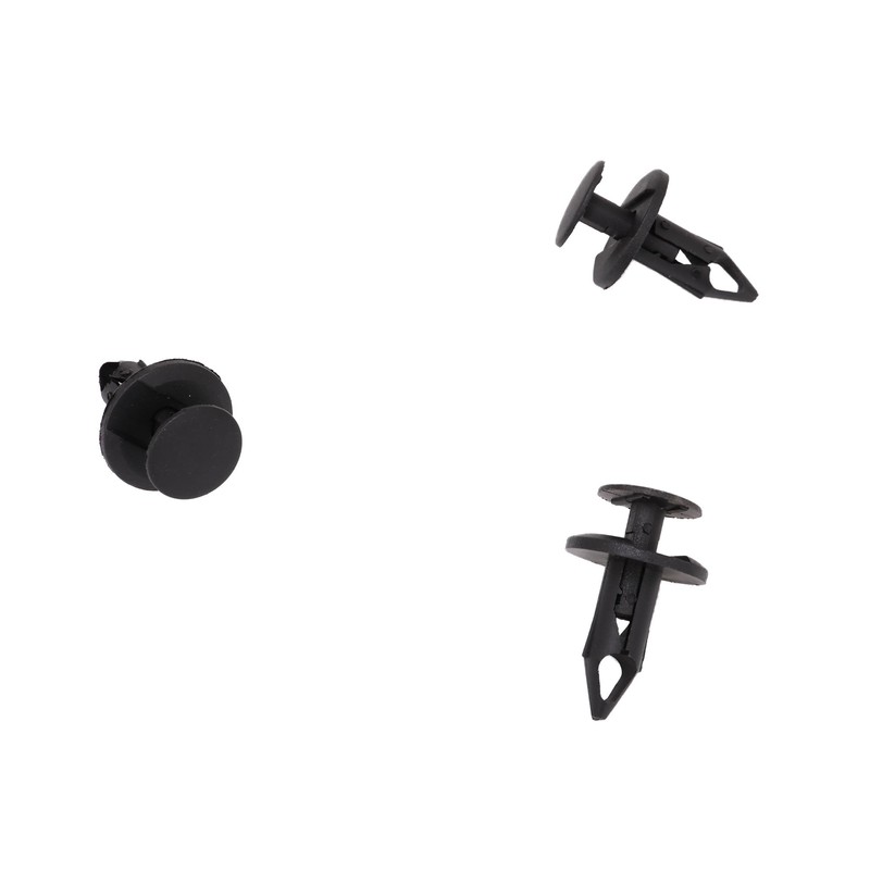POPSTORE Set of 120 8mm Push-Type Automotive Clips Universal Plastic