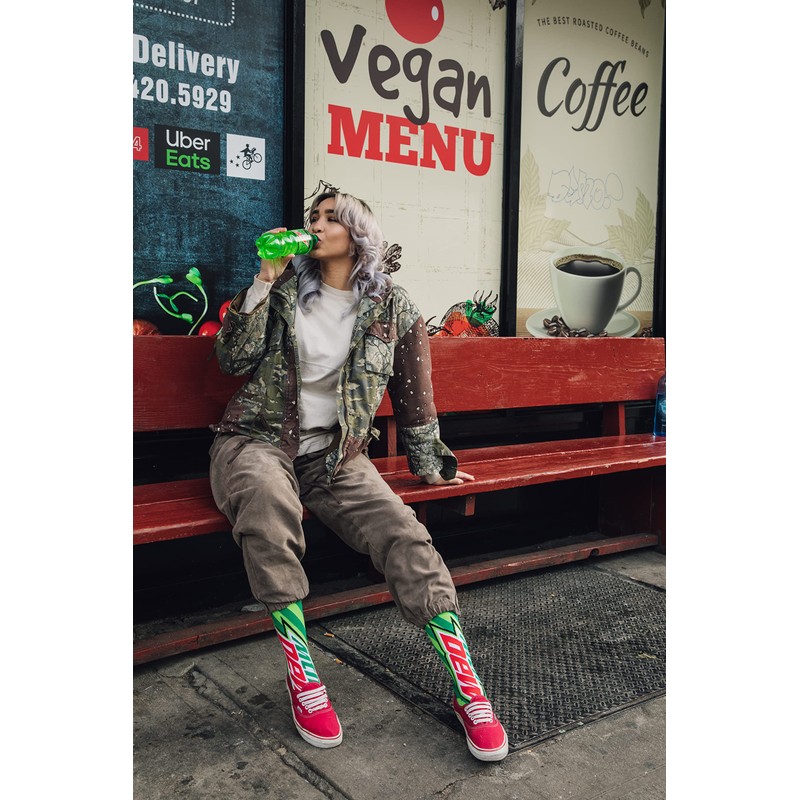 Odd Sox メンズ ストレートニット クルーソックス - Just Dew It