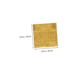 GLEAVI 300PCS Gold Tinfoil Wraps Food Grade Aluminium Foil Wrapping Paper for Tea Party Favors Peel Grain Style for Supermarkets Events