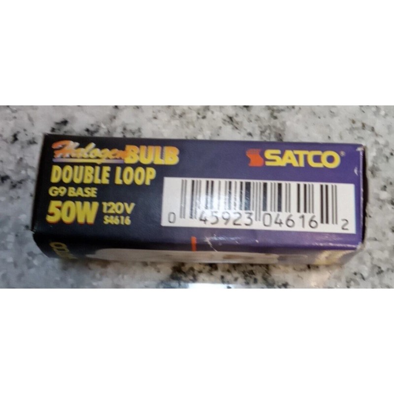 Satco S4616 /50W 120V G9 BASE/JCD Clear Bulb/DOUBLE LOOP (L47LOBY