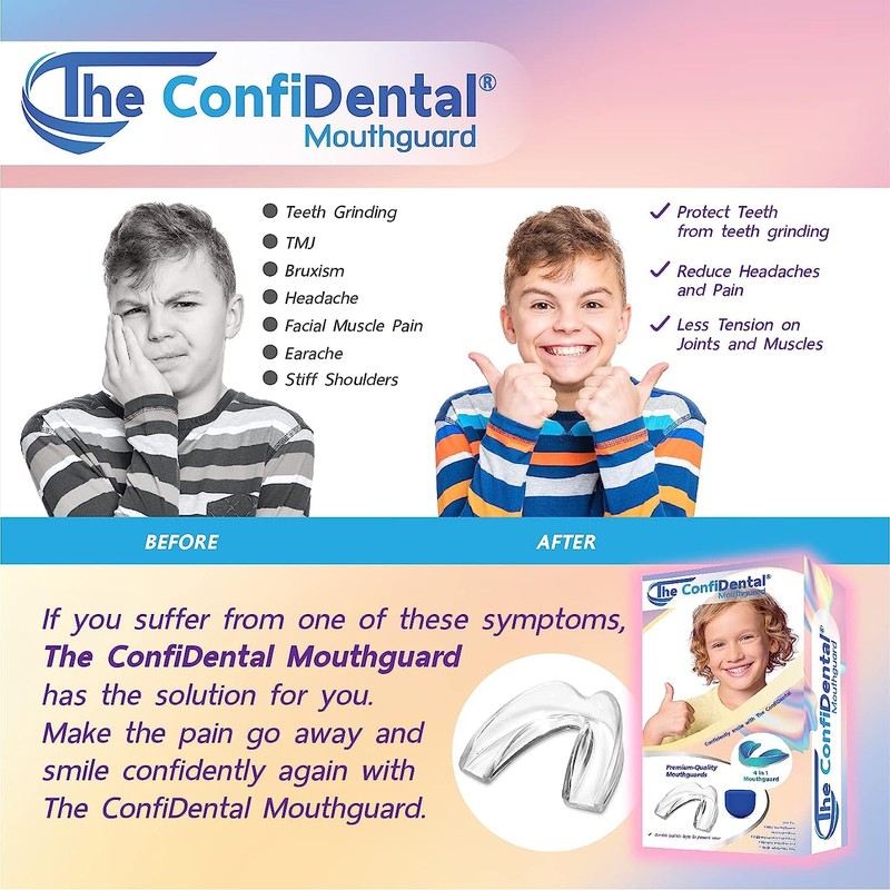 The ConfiDental Mouth Guard for Day and Night Teeth Grinding