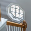 Autotech Park Precut Pebble Octagon Window Film Shade, Self Adhesive
