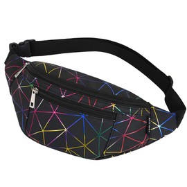 Yooluan Bumbags for Ladies PU Leather Shiny Fanny Packs for Women Waterproof Waist Bag Running walking Hiking shopping Outdoor Sport Belt Bags Money Hip Pouch pack