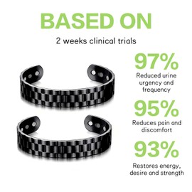 2 Pcs Magnetic Copper Prostate Band, Copper Bracelet for Men Improves Circulation for Men and Women Take Care of Your Body