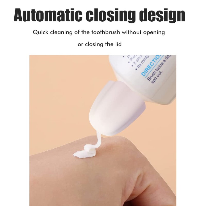 Self Locking Toothpaste Caps, 8 Pack No Waste Toothpaste Lid