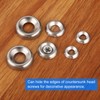 uxcell 200Pcs 304 Stainless Steel Cup Washer Countersunk, #6/#8 Countersunk