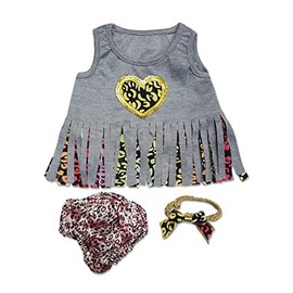 Wild and Free Party Outfit Fits Most 14" - 18" Build-a-Bear and Make Your Own Stuffed Animals