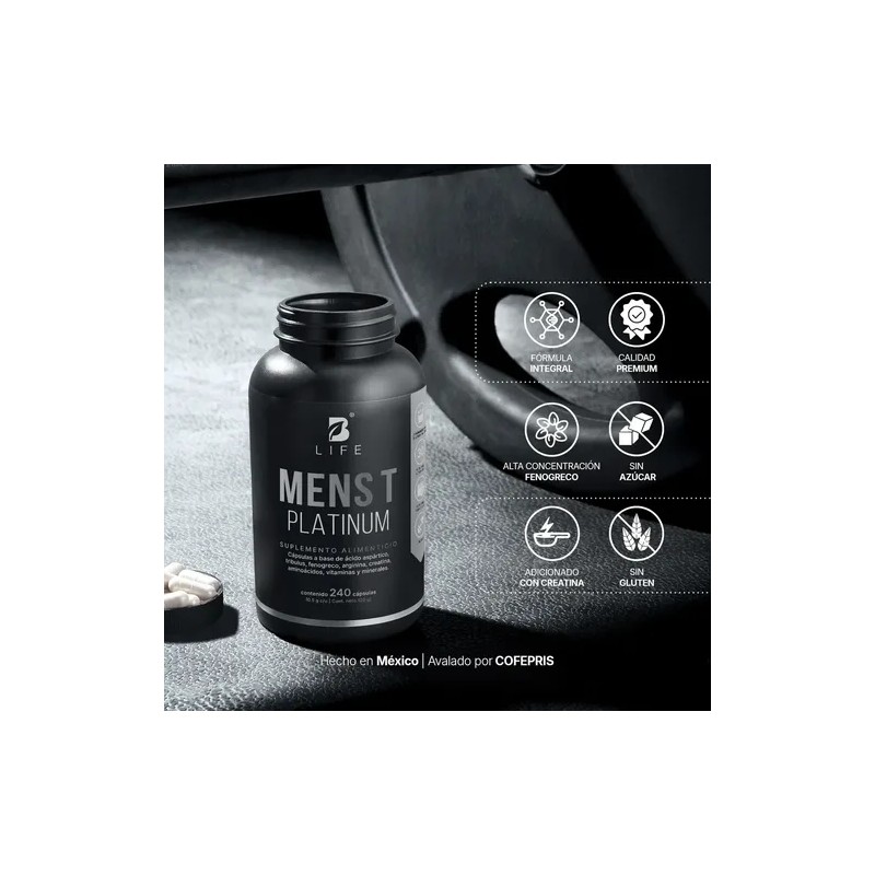Precursor D Testosterona Mens Testo Platinum 240 Caps B Life