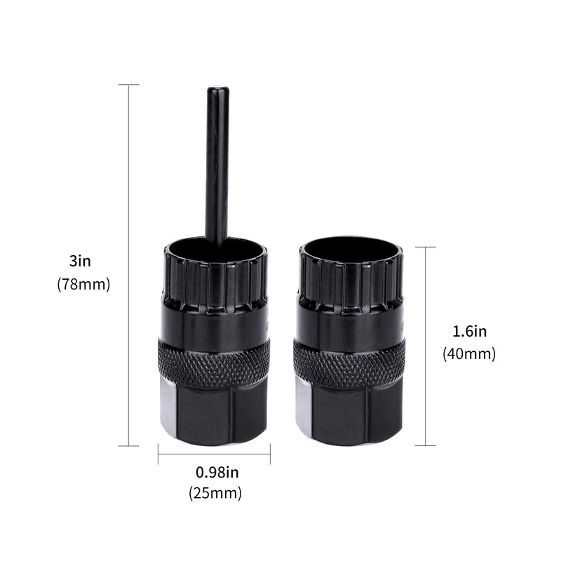 QKURT Cassette Lockring Tools Set, 2pcs Cassette Removal Tool Freewheel
