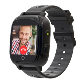 4G Kids Smart Watch with GPS Tracker, Kids Smart Watch Boys with Video Call Alarm SOS Camera Pedometer Stopwatch Caculator Flashlight GPS Watch for Kid Age 5-12