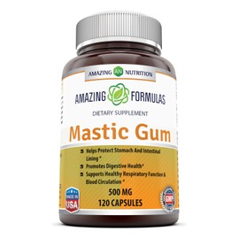 Amazing Formulas Mastic Gum 1000 mg Per Serving 120 Capsules -(Non GMO,Gluten Free)- Supports Gastrointestinal Health, Digestive Function, Immune Function and Oral Health