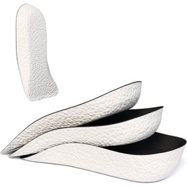 Orthopedic High Pads (2 Pair), Height Increase Insoles for Men & Women, Arch Support Shoe Lifts for Leg Length Discrepancy, Shock Absorption Heel Lift Insole (Black, Men's black 3.5cm)