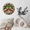Stable MDF 25x25cm Wood Wall Clock Made from High-Density Materialsheet
