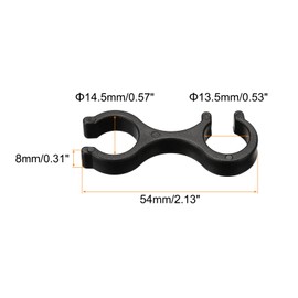 PATIKIL トレッキングポールクリップ 6個 ウォーキングスティック アクセサリー ダブルロッドバックルコネクター 屋外ハイキングキャンプ用