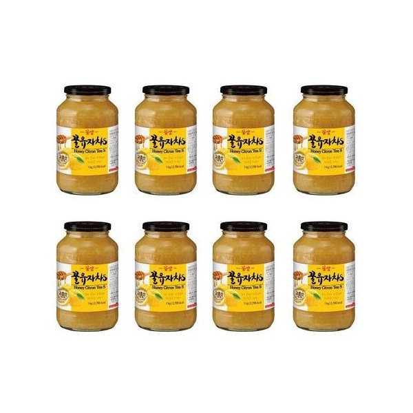 Kkotsaem Food Kkotsaem Honey Citron Tea S 1kg 8 pieces / 꽃샘식품 꽃샘 꿀유자차S 1kg 8개