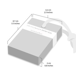 Clovelly Soap Co Natural Handmade Lavender & Lemongrass Shampoo Soap on a Rope Bar for Normal-oily Hair & Scalp 100g