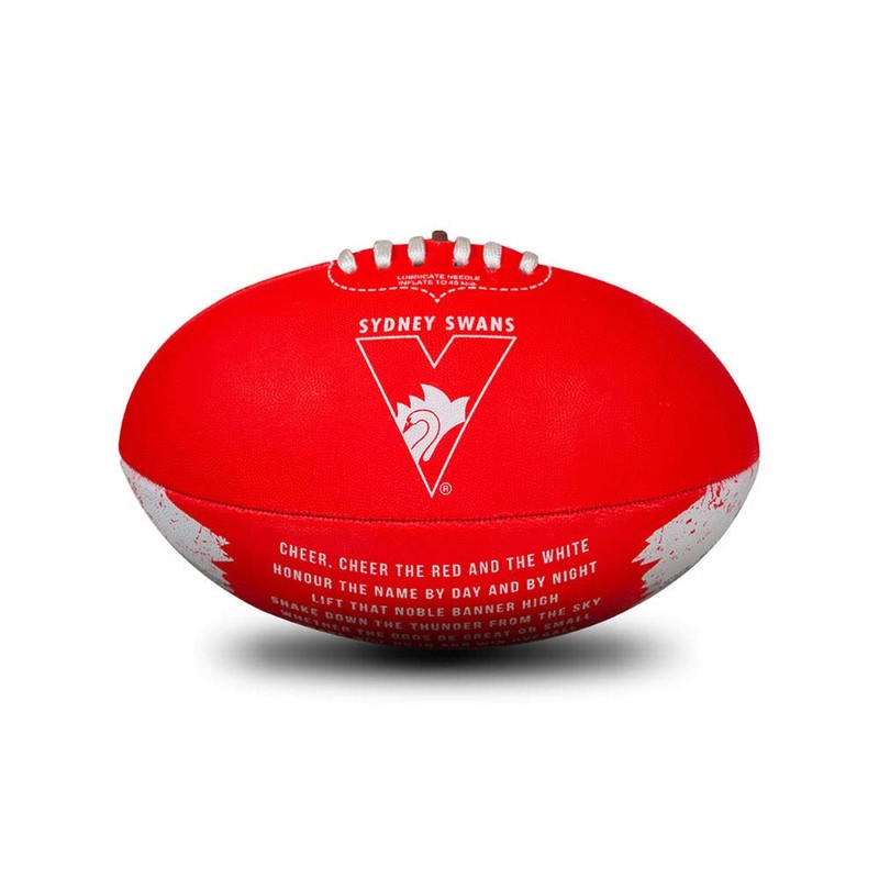 Sherrin AFL Sydney Swans Song Football, Size 2