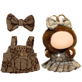 Doll Dress & Outfit Set for Labobo Dolls, La Blind Box Bubu, Doll Dress, Doll Hats, Doll Clothes 18 cm, 17 cm, Doll Accessories, Doll Clothing, Gift for Collectors, Dresses, Hair Bands, GG