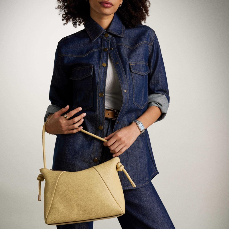 Fossil Women's Willa Leather Shoulder Bag, Daze