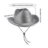 Initlove Cowboy Hat for Women Men Metallic Holographic Cowgirl Hat