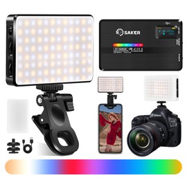 SAKER Selfie Light|120RGB|2500K-9000K|120Pcs High Brightness LED|RGB Lights for Photography|Video Recording|Influencer Camera Light for Phone|Perfect for Content Creator Essentials