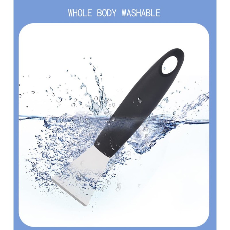 Stainless Steel Scraper, Oven Scraper Tool,Induction Hob, Stoves,None-Scratches Putty Scraper
