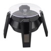 LED Jewelry Display Turntable Solar Powered Rotating Stand Blue Led