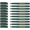 Faber-Castell Fibre Pen, Fine-Pen 1511, 0.4 mm, black, 10 Stifte