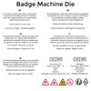 Additional 38mm Die and Cutter Combo for ebadges ‘Micro’ Badge