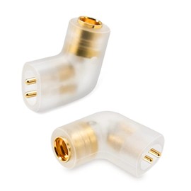 okcsc 0.78 2 Pin QDC Earphone to MMCX Cable Adapter, MMCX Headphone Upgrade Cable Conversion Adapter Connected to for ZSN Pro ZS10 Pro NF2u KZ ZSX AS16 CA4 QDC IEMs Earphones (QDC-MMCX Transparent)