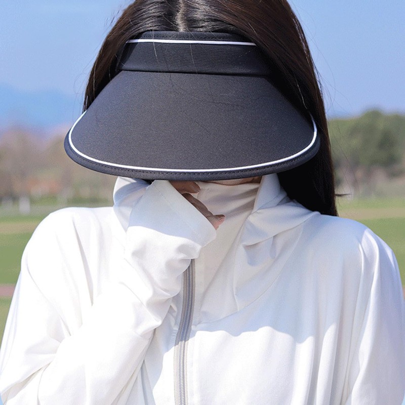 Easylivegogo UV Protection Hat for Women, Sun Visor, Straw Sun