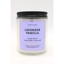 Generic Lavender Vanilla, Bath and Body, Single Wick Candle, 7 oz, Purple