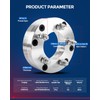 KAX 6x5.5 to 5x4.75 Wheel Adapters,2 inch 6 Lug to