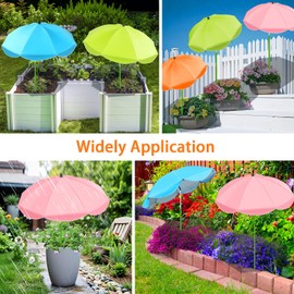 MJZ 4 Pack Large Plant Umbrellas for Outdoor Plants, 26" Garden Umbrella for Plants with Adjustable Angle, Plant Umbrella Provide Shade for Outdoor Plants Flower Pot Planting Beds