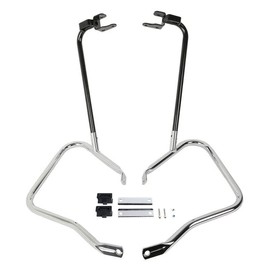 TCMT Chrome Saddlebag Saddle Bag Guard Rail Fits for Harley-Davidson CVO Street Road Electra Glide Road King Ultra Limited 2014-2024
